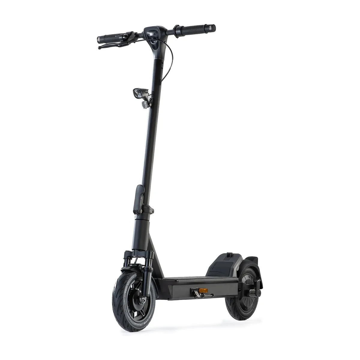 Schwarzer ePF-2 Pro E-Scooter in schräger Vorderansicht