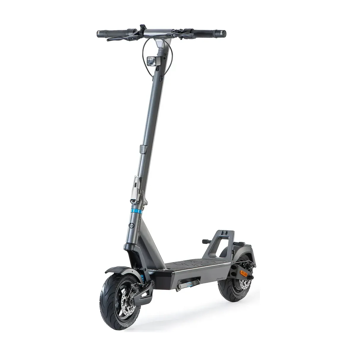 Dunkelgrauer ePF Pulse+ 960 E-Scooter in schräger Vorderansicht