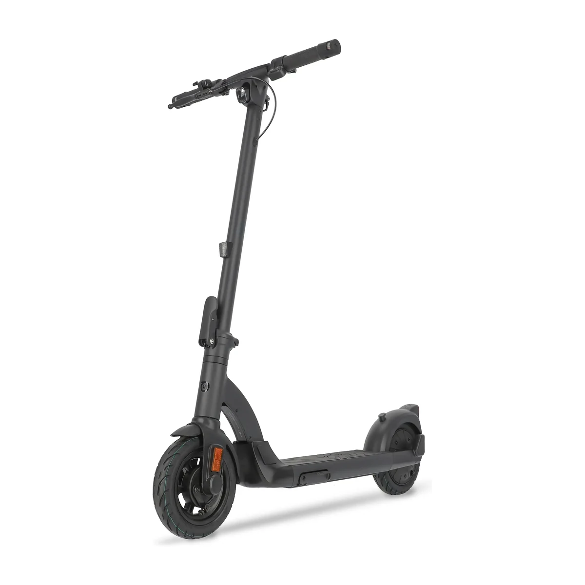 Schwarzer ePF Skate E-Scooter in schräger Vorderansicht
